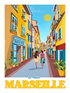 l'affiche le Panier Marseille 50X70CM