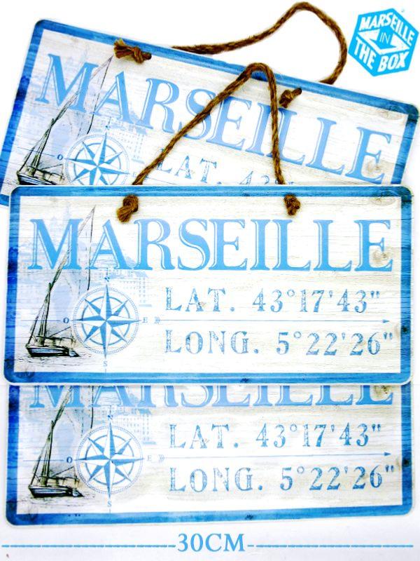 la plaque métal pastis, idée cadeau Marseille In The Box